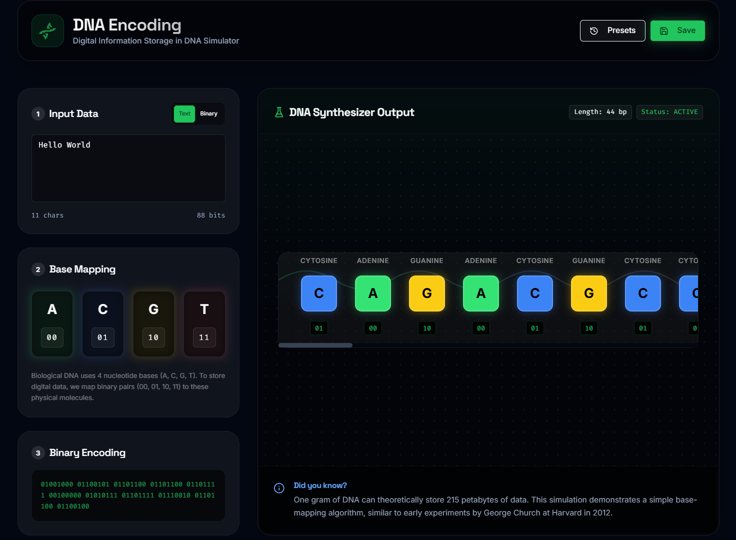 DNA Encoding screenshot 1