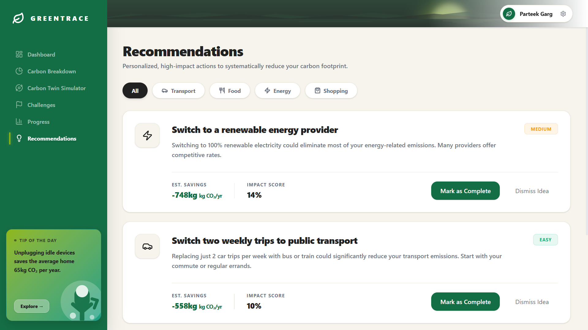 GreenTrace screenshot 5